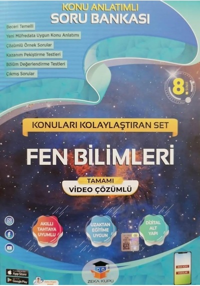 8. Sınıf LGS Fen Bilimleri Konu Anlatımlı Soru Bankası -  Zeka Küpü Yayınları