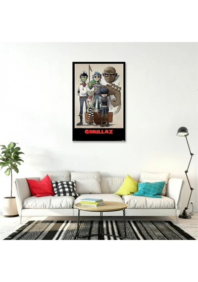 Gorillaz Rock Müzik Duvar Posteri - Çerçevesiz
