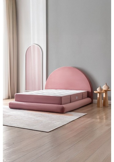 Good Night Legom Torba Yaylı Set Yatak Baza Başlık Tek Kişilik Yıkanabilir Ortopedik Pembe
