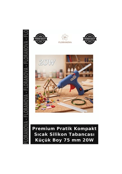 Premium Pratik Kompakt Sıcak Silikon Tabancası Küçük Boy 75 Mm 20w