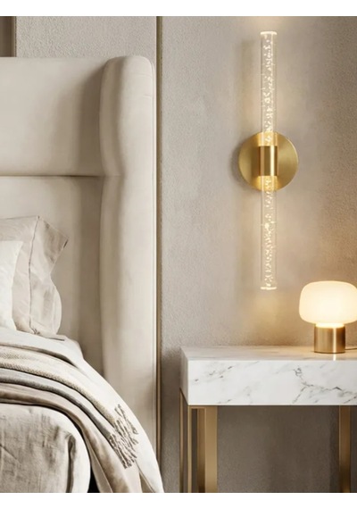 Bhbackhome Bubbleflux Large Şık Tasarım Modern Ledli Aplik 51 Cm Gold Elektrikli Kumandalı Altın