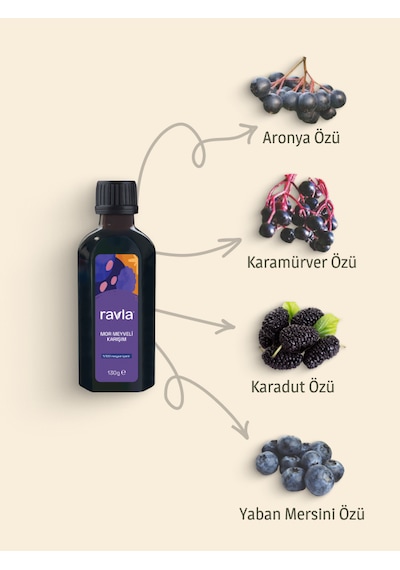 Ravla Mor Meyveli Karışım - 130g
