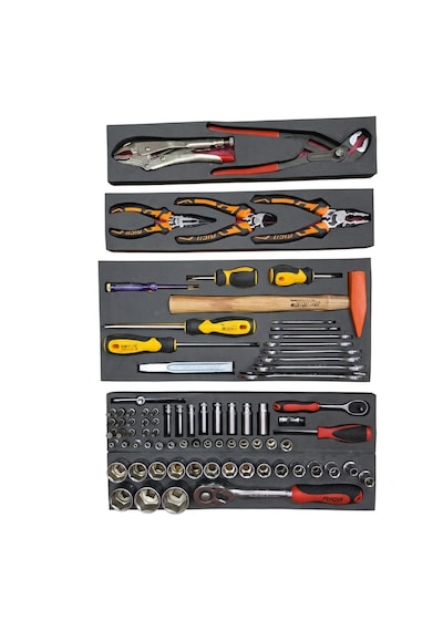 Rico 5 Gözlü 93 Pç Metal Dolu Takım Çantası 42,5cmx23cmx20cm