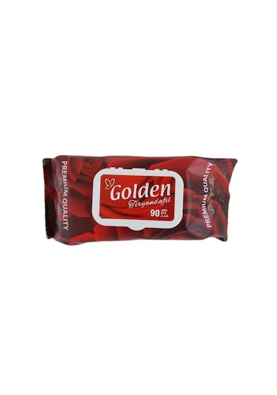 Islak Mendil Golden Tiryandafil 90'lı 12 Paket 1 Koli
