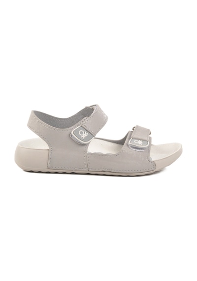 United Colors Of Benetton Gri Cırtlı Hafif Kız Çocuk Sandalet Bn-1419 F