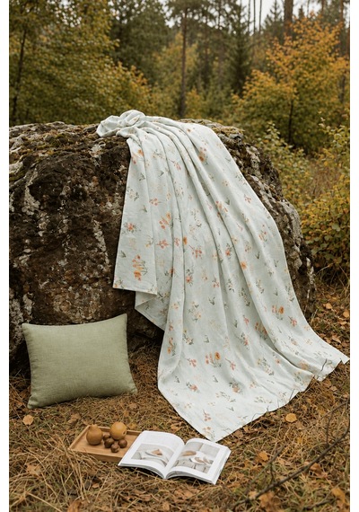 La Notte Flower Garden Tek Kişilik 3 Parça Pike Takımı 160x230 + 100x200 + 50x70 Cm Çok Renkli