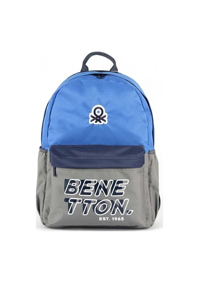 Benetton Mavi/gri Unisex Okul Sırt Çantası Ben03845