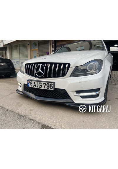 Kit Garaj W204 C180 Makyajlı Ön Ek Plastik Boyalı