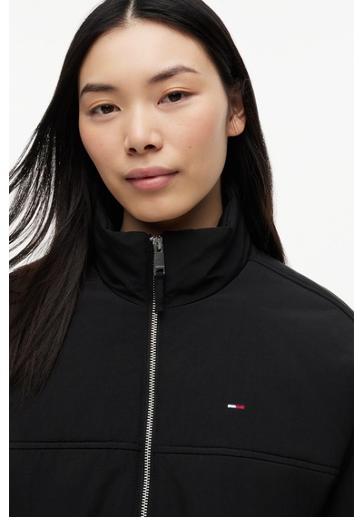 Tommy Hilfiger Tjw Kadın Dolgulu Dik Yaka Siyah Ceket-16392