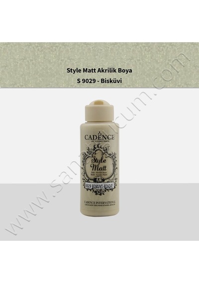 Cadence Style Matt Akrilik Boya 120 Ml. S9029 Bisküvi