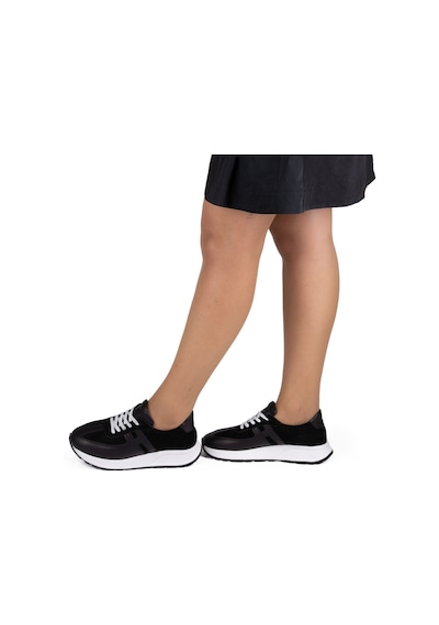 Twoegoist Kadın Hakiki Deri Anatomik Hafif Spor Yürüyüş Ayakkabısı Sneaker Siyah
