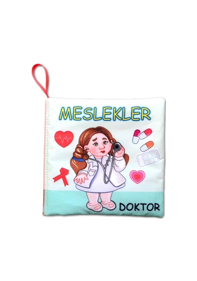 Tox Meslekler Sessiz Kumaş Kitap T112 - Bez Kitap , Eğitici Oyuncak , Yumuşak Ve Hışırtılı