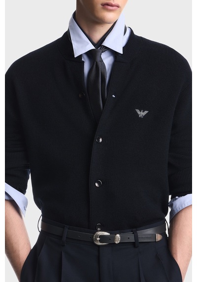 Emporio Armani Yün Ve Pamuk Karışımlı Bisiklet Yaka Düğmeli Hırka Erkek Hırka Em006289 Af27812 Ub118 Lacivert Emporio Armani Yün Ve Pamuk Karışımlı Bisiklet Yaka Düğmeli Hırka Erkek Hırka Em006289 Af27812 Ub118 Lacivert