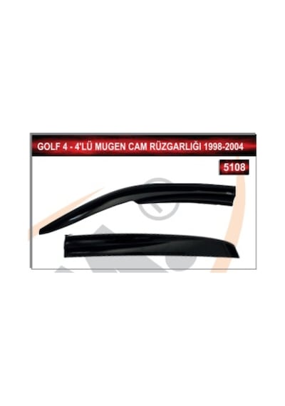 Volkswagen Golf 4 1998 - 2004 Model 4'Lü Mugen Cam Rüzgarlığı