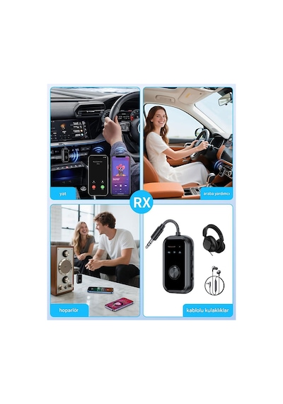 5.4 Bluetooth Alıcı -verici Rx-tx Aynı Anda 2 Cihaza Bağlanabilme Özelliği