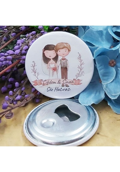 Gelin Damatlı Açacak Magnet Söz Nişan Nikah Hediyesi Nik(30 Adet)