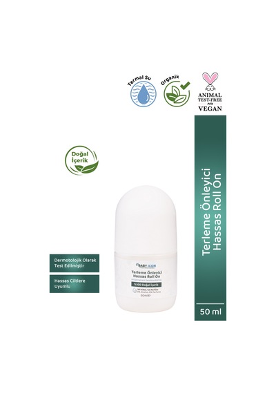 Baby Icon Sensitive Terleme Önleyici Roll-On 50 ML