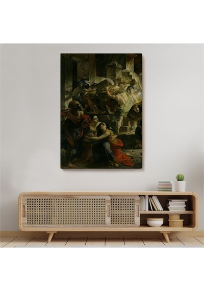 Es10 Pompeii'nin Son Günü Karl Pavlovich Bryullov Kanvas Tablo-6362 (35 x 50)