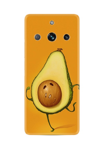 Realme 11 Pro Kılıf Resimli Desenli Silikon Platinium Series Dance Avokado 1878