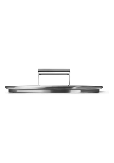 , Ckfl2801, Sertleştirilmiş Camdan Düz Kapak, Çap 28 Cm, Paslanmaz Çelik Sap, Buhar Çıkışı, Ten Cam.