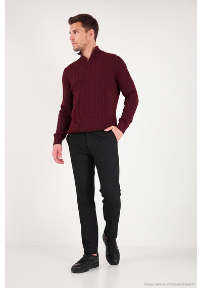 Buratti Normal Bel Regular Fit Düz Paça Pantolon Erkek Pantolon 6843702 Siyah