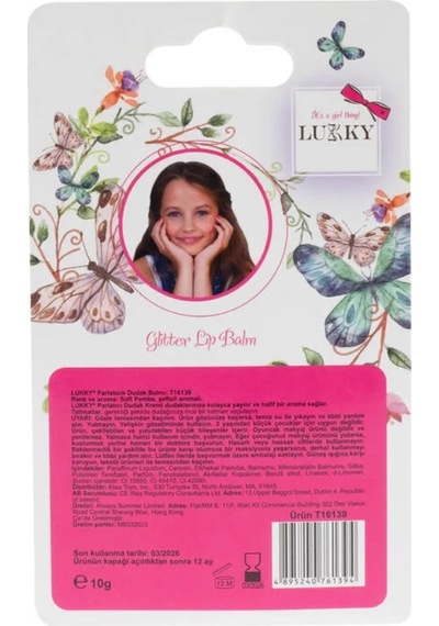 Lukky Besleyici Dudak Kremi Simli Pembe