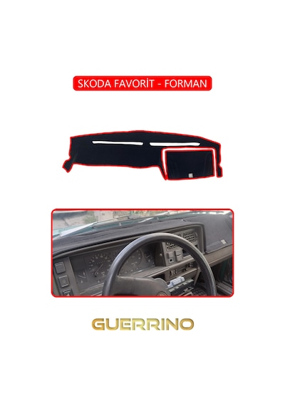 Skoda Favorit - Formantorpido Koruma Halısı Kırmızı Kenar