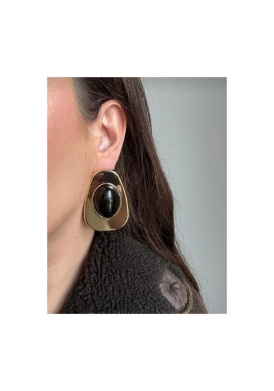 Lunarie Vintage Amorf Geometrik Küpe Vıp 14k Gold Kaplama Altın