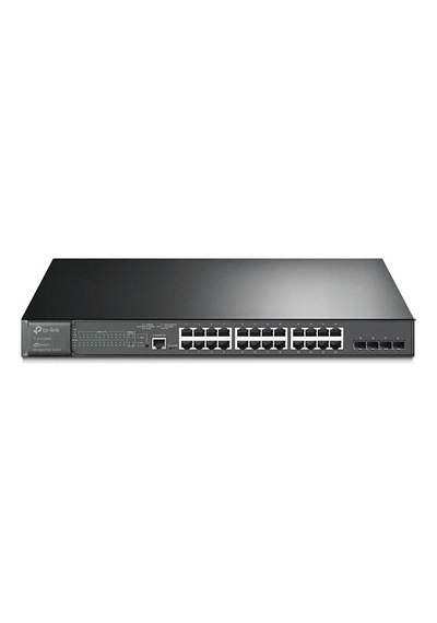 Tp-link Sg3428mp 24 Port Poe Gigabit 4port Gigabit Sfp L3/l2+ Yönetilebilir Rackmount Metal Kasa Switch