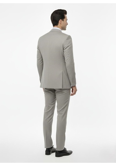 Presto Erkek Slimfit 6 Drop Yelekli Takım Elbise Gri 794-050 Gri