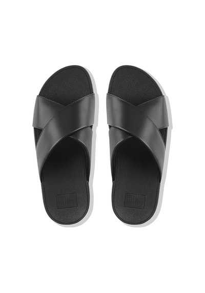 001 Black Terlik Kadın Diğer K04-001/592 Fitflop Lulu Leather Cross siyah