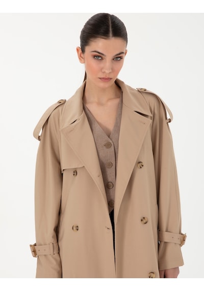 Pierre Cardin Kadın Bej Trençkot 50300859-vr011