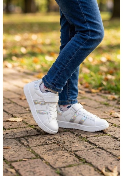 Fort Cool Cooper Rahat Esnek Sneaker Kız Çocuk Spor Ayakkabı Beyaz