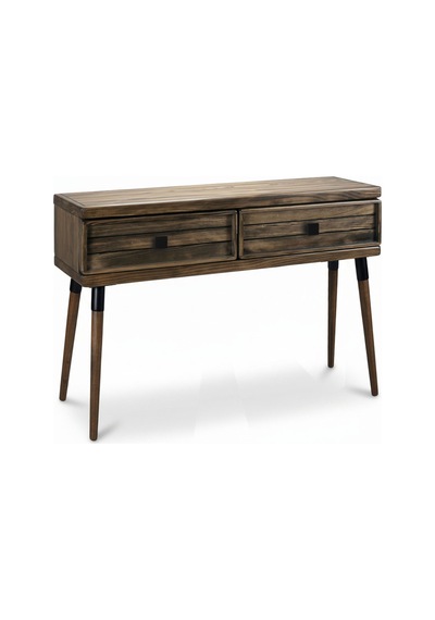 Mobenta Stria Entry: Modern Masif Dresuar 2 Çekmeceli Antre Konsolu - 120x31.5 Cv Ceviz