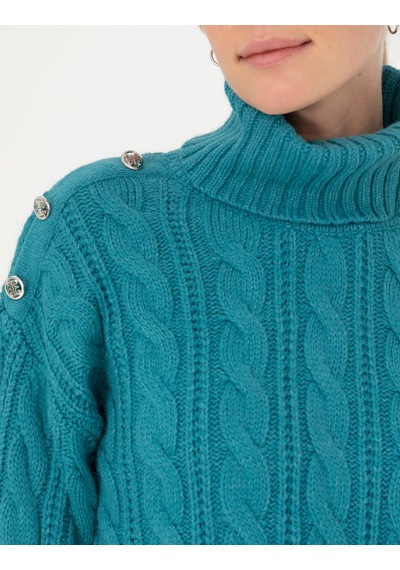 Pierre Cardin Petrol Regular Fit Balıkçı Yaka Kazak 50276220-vr102