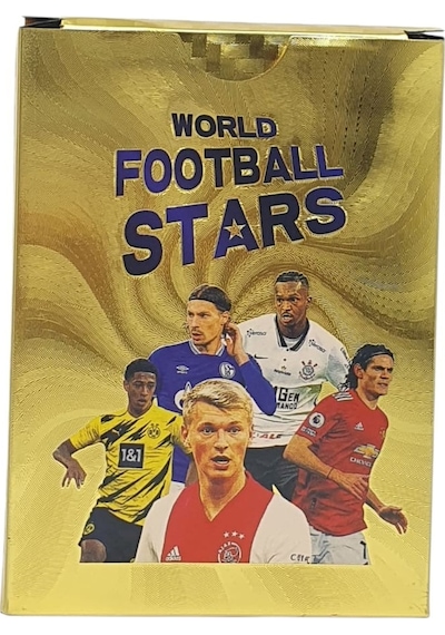 Futbolcu Kartları - Plastik Gold Kart - World Player - Zqj55