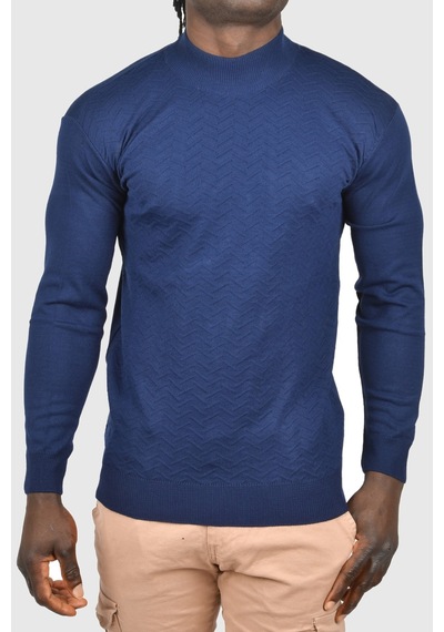 Deepsea Erkek Lacivert Zigzag Desenli Yarım Balıkçı Yaka Dar Kesim Boğazlı Triko Kazak 2505496 Lacivert Deepsea Erkek Lacivert Zigzag Desenli Yarım Balıkçı Yaka Dar Kesim Boğazlı Triko Kazak 2505496 Lacivert