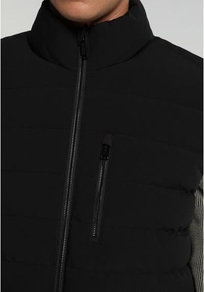 Colin's Colins Regular Fit Dik Yaka Fermuarlı Astarlı Erkek Siyah Yelek Cl1082078 Q1.v1 Blk