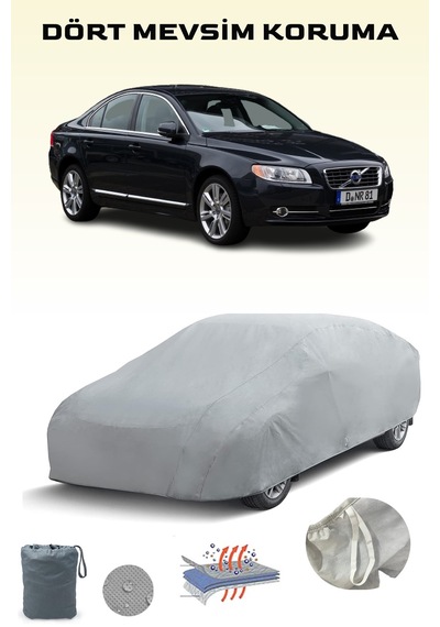 Gri Volvo S80 2006 - 2008 Araba Brandası, Oto Örtüsü, Araba Çadırı Gri