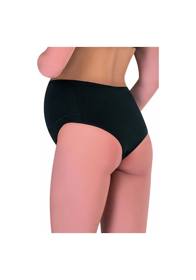 Özkan Underwear Özkan 23582 5'li Paket Kadın Pamuklu Likralı Süprem Hamile Lohusa Yüksek Bel Bato Külot Siyah