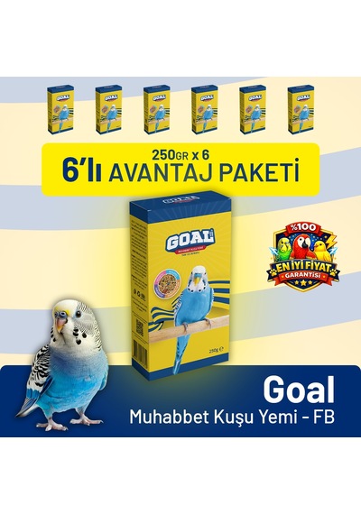 Goal Muhabbet Kuşu Yemi/fb 250 G - 6 Adet 250 G