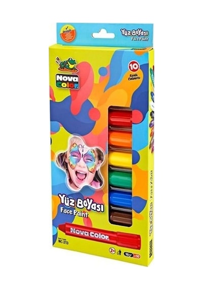 Nova Color Yüz Boyası 10'lu Nc-213