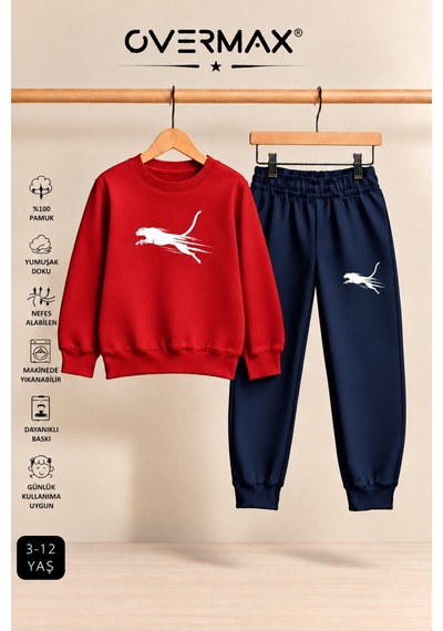 Overmax Çita Baskılı Çocuk Bisiklet Yaka Sweatshirt Eşofman Takımı- 3-12 Yaş Kırmızı - Lacivert - 934285155 Kırmızı - Lacivert Overmax Çita Baskılı Çocuk Bisiklet Yaka Sweatshirt Eşofman Takımı- 3-12 Yaş Kırmızı - Lacivert - 934285155 Kırmızı - Lacivert