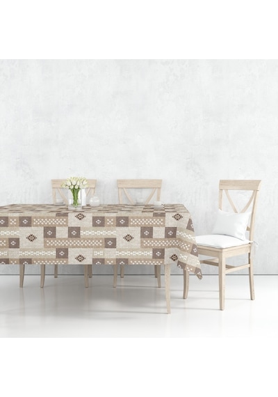 Astarlı Silinebilir Pvc Muşamba Masa Örtüsü Kilim Desen (519062276)