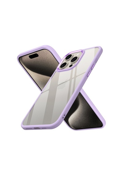 Apple iPhone  Uyumlu,  15 Pro Max Kılıf Power Silikon - Lila