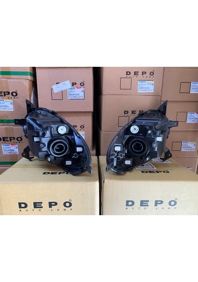 Nıssan Micra 2003-2007 Arası Depo Sağ Ve Sol Far Takım Beyaz 26060-ax700 / 26010-ax700