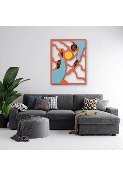 Güneşe Uzanan Eller - Metal Tablo - Dec0347 63 X 80 Cm Çok Renkli