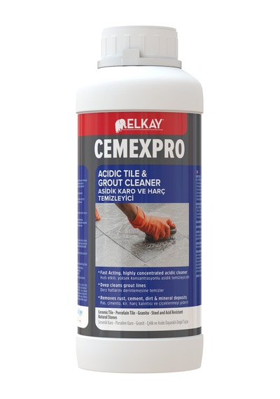 Elkay Vh602 Cemex Pro Asit İçeren Karo Ve Harç Temizleyici 1 Lt