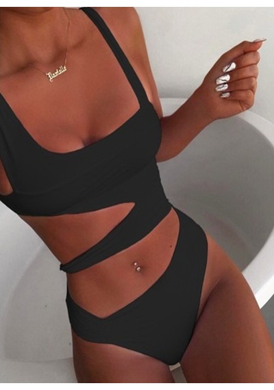 Özel Tasarım Desketksiz Kaplı Siyah Bikini Takım (551649131)