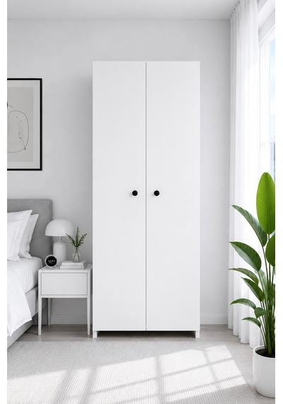 180 Cm 2 Kapaklı Elbise Dolabı Çok Amaçlı Gardırop Yatak Odası Genç Odası Giysi Yüklük Saklama Dolabı Beyaz 180 Cm 2 Kapaklı Elbise Dolabı Çok Amaçlı Gardırop Yatak Odası Genç Odası Giysi Yüklük Saklama Dolabı Beyaz